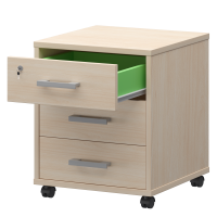 Тумба подкатная (3 ящика) Арго АТЛ-03 Бук